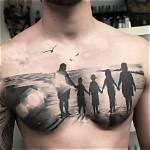 Alluring Chest Family Tattoos: a Symbol of Love and Kinship