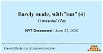 Barely Made It!' Crossword Clue and Answer |