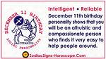 December 11 Zodiac Horoscope Birthday Personality ·