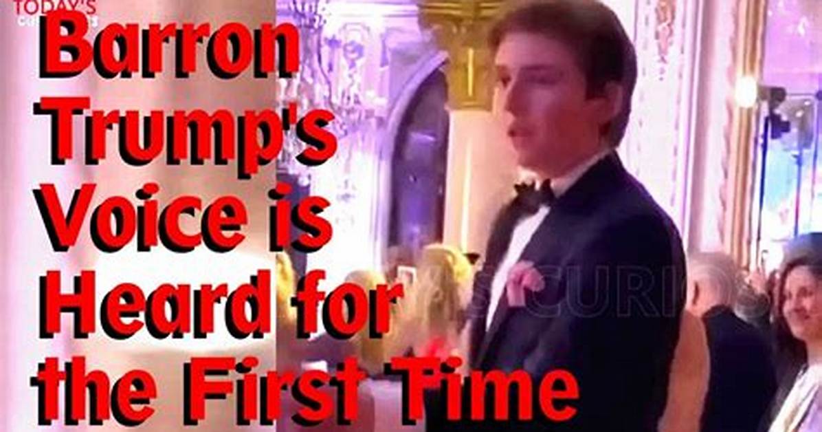 Did Barron Trump Really Sing? Unveiling the Truth Behind the Controversy