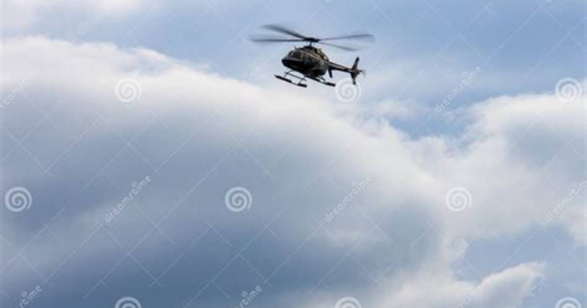Flying High: the Sight of a Helicopter over Buckingham Palace