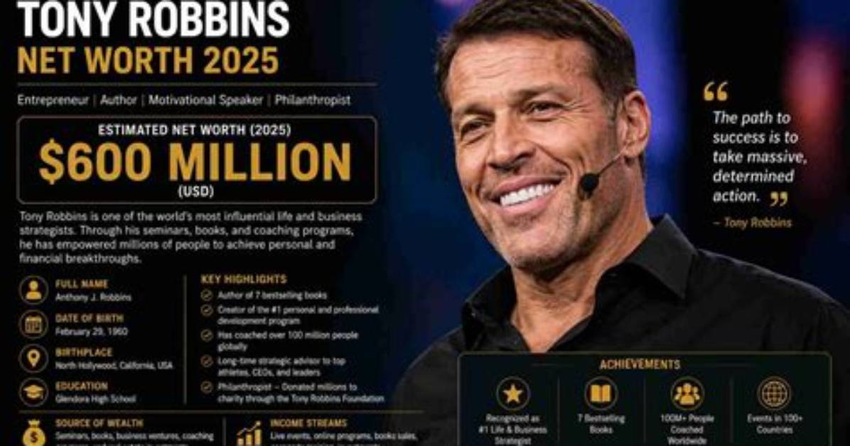 Tony Robbins Net Worth: Career & Lifestyle ·